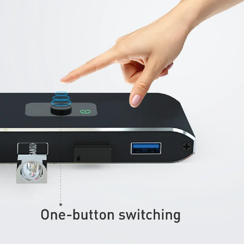 Хит продаж KVM-переключатель USB 3 0 2 для Windows 10 ПК клавиатуры мыши принтера шт.