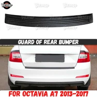guard of rear bumper for skoda octavia a7 2013 2017 abs plastic accessories protective plate scratch car styling tuning