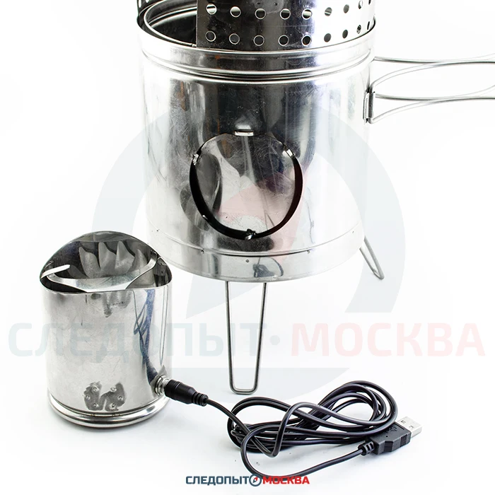 Походная турбопечка щепочница PS1500 USB пошехонка портативная дровяная