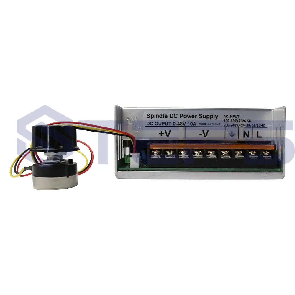DC12 48V 400 кВт Шпиндельный двигатель ER11 патрон CNC Вт + 52 мм кронштейн регулятор