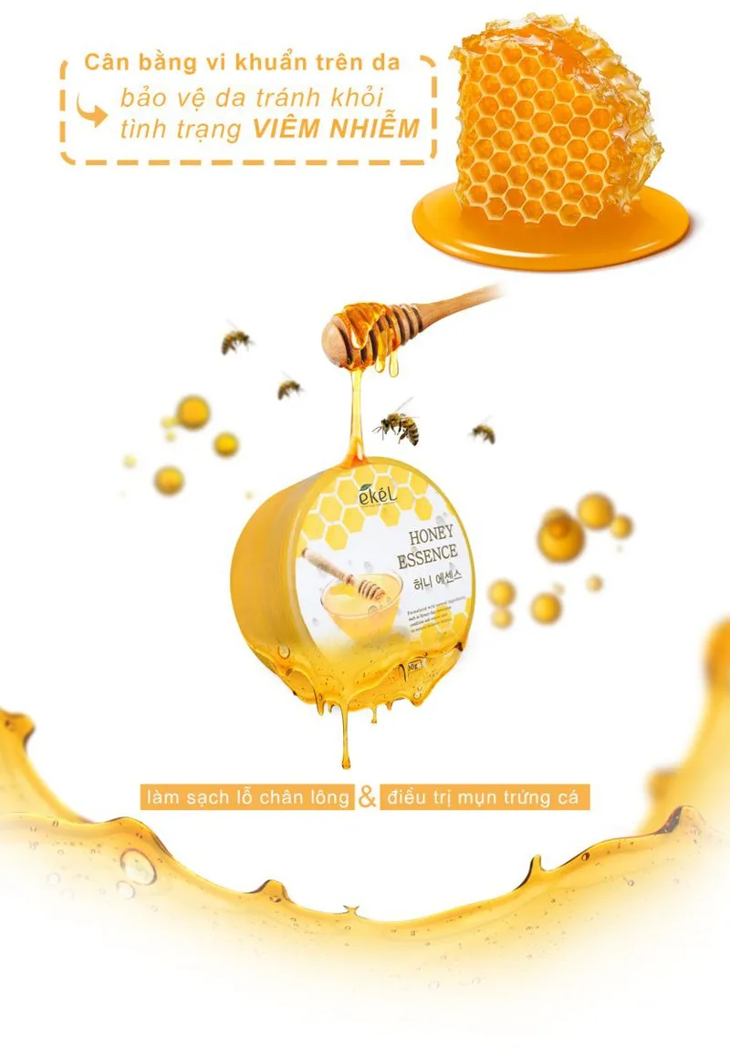 Корейский гель для тела универсальный EKEL с алоэ медом улиточным муцином