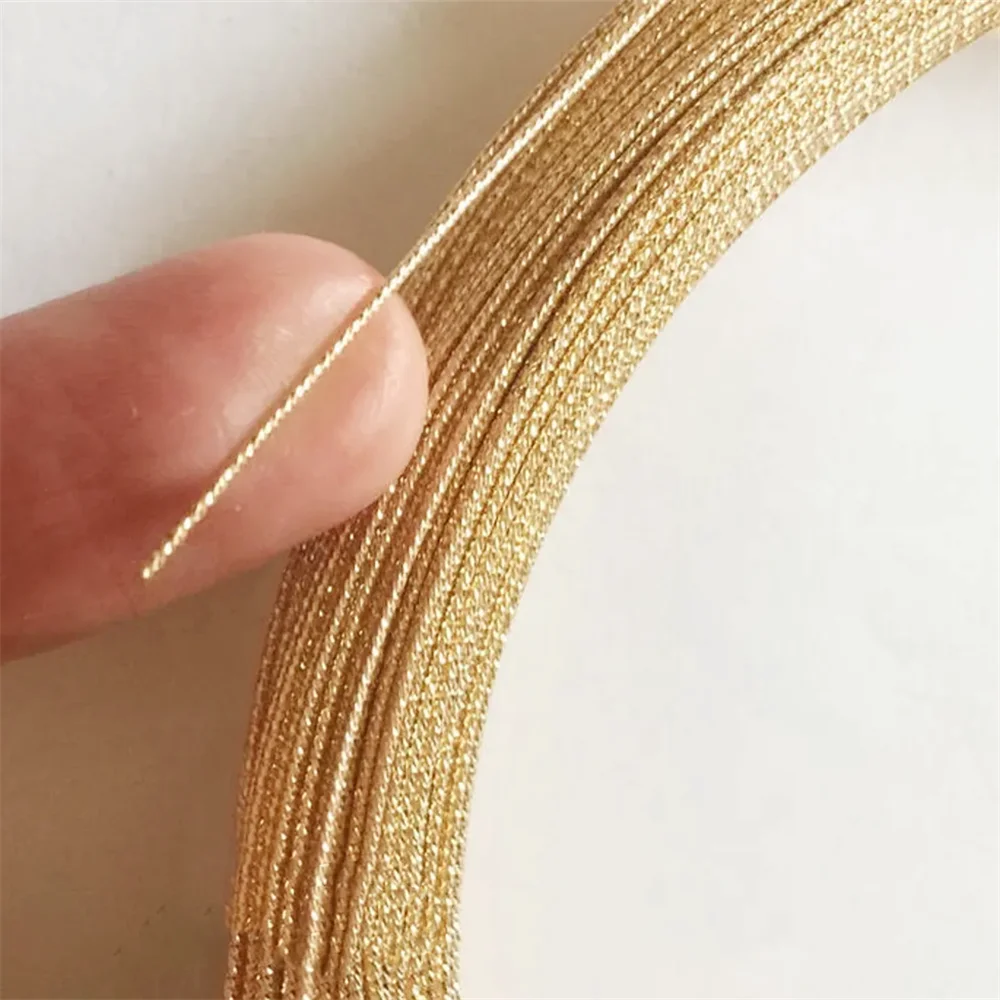 

Позолоченные полутвердые блестящие круглые провода, толщина от 0,51 мм до 1,63 мм, Длина фута (приблизительно 1 метр), 14 к