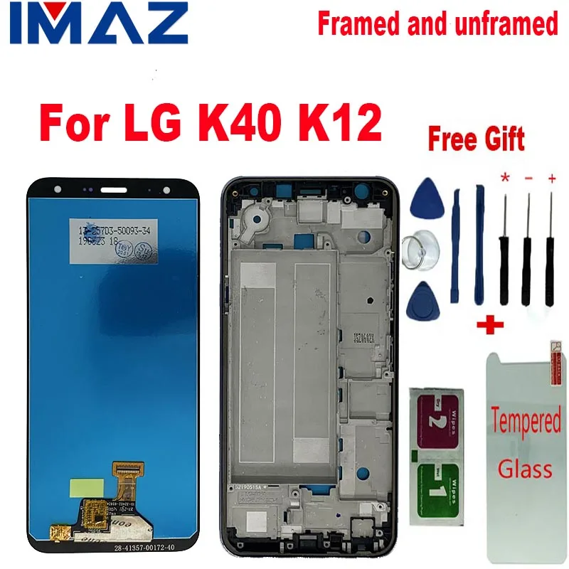 

IMAZ Original LCD For LG K12 K40 K12+ K12 PLUS LCD Display Touch Screen Digitizer Assembly For LG X4 (2019) LMX420 LCD With IC