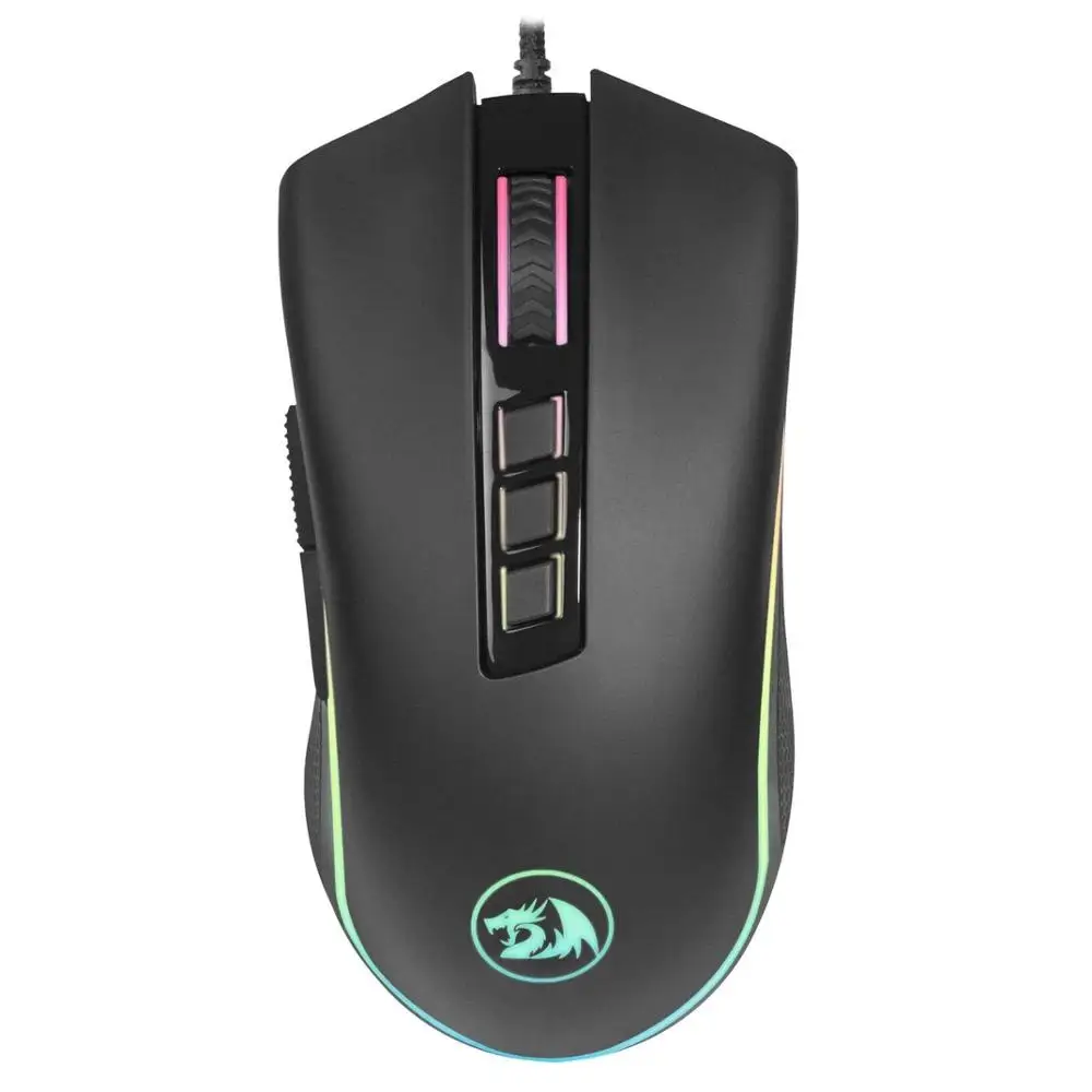Мышь Redragon проводная игровая Cobra fps RGB 9 кнопок оптическая 24000 dpi Defender | Компьютеры и