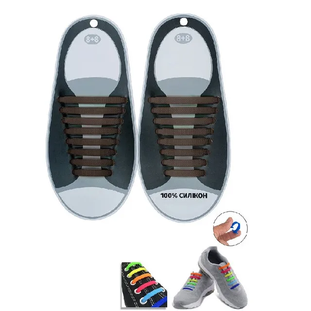 Силиконовые шнурки для обуви замена шнуркам 16 шт | Обувь