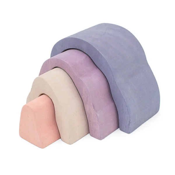 Вальдорф фиолетовый пещера деревянные образовательные игрушка Дидактический |