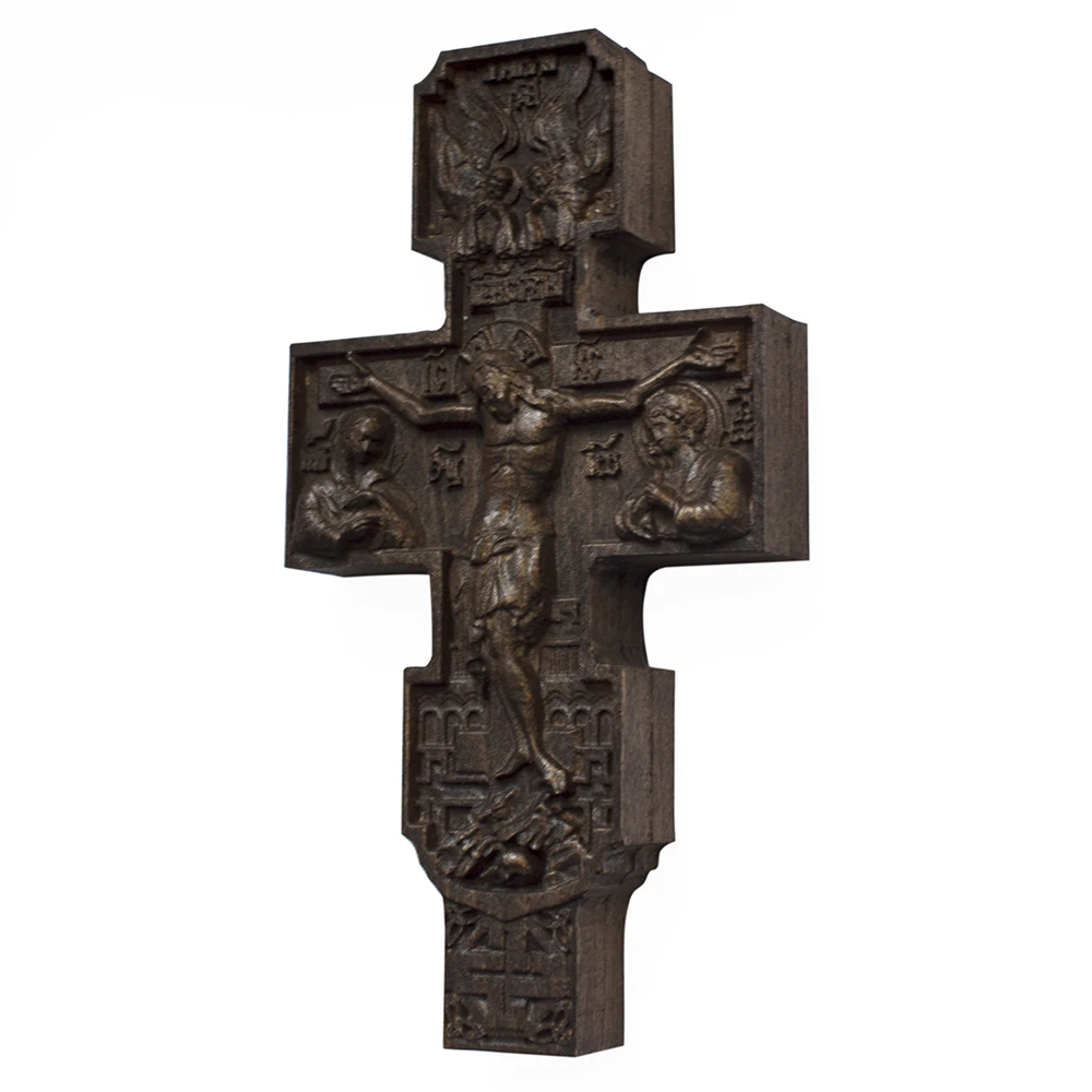 Крест Христианский ортодоксальный деревянный резной. Carved Christian cross|Настенные