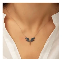 925 sterling silver archangel michael women pendant elegant chain necklace ladies daily dainty special gift for birthday jewelry