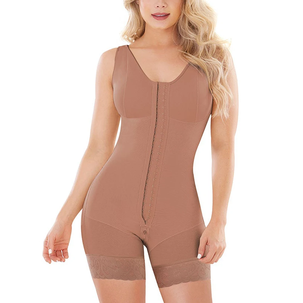 Fajas Full Body Shaper Skims Shapewear Women's Binders and Shapers Postpartum Girdles Bbl Body Shaper Zipper Open Bust Bodysuit