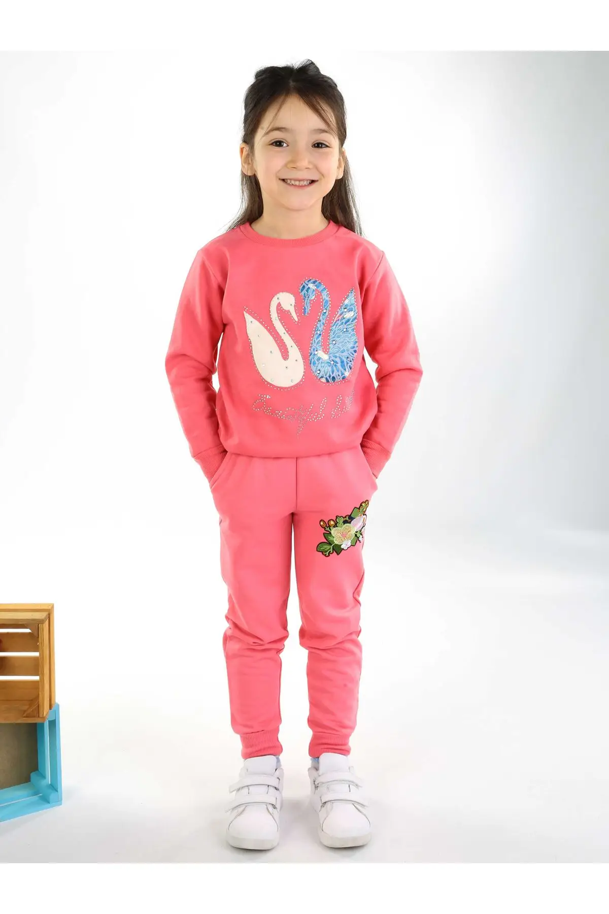 Розовые сезонные спортивные штаны для мальчиков и девочек|Брюки| |