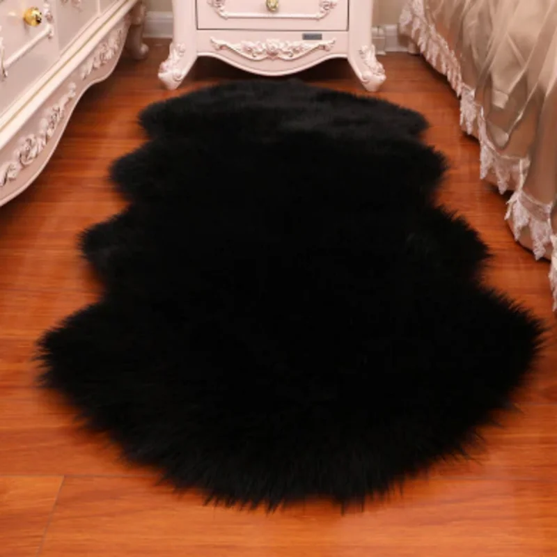 

VAQI Nordic Home Decor Carpets Fluffy Carpet Salon Thickened Plush Carpet Modern Home Decoration Long Doormats Fashion Carpet