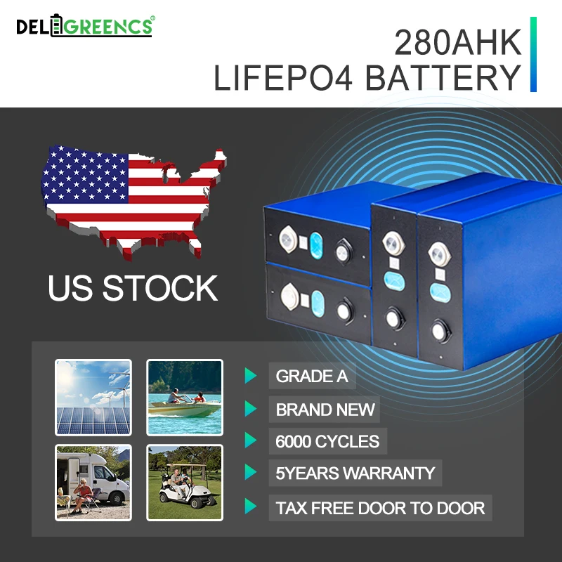 Batería recargable Lifepo4 EVE280K, 6000 ciclos, 48V, libre de impuestos para almacenamiento Solar