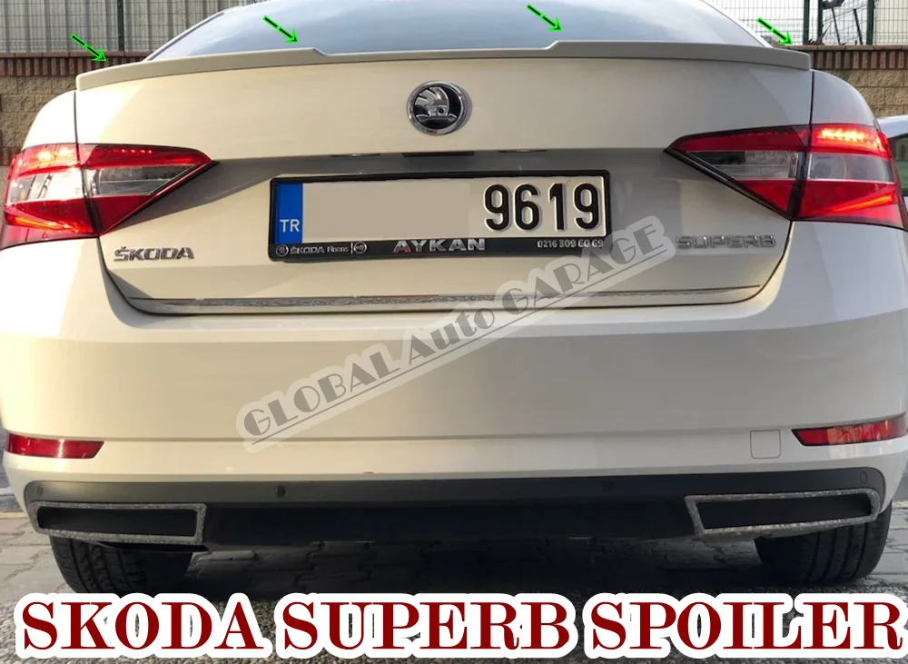 Для Skoda Superb 2015-2020 спойлер крыло автомобильный аксессуар универсальные Спойлеры