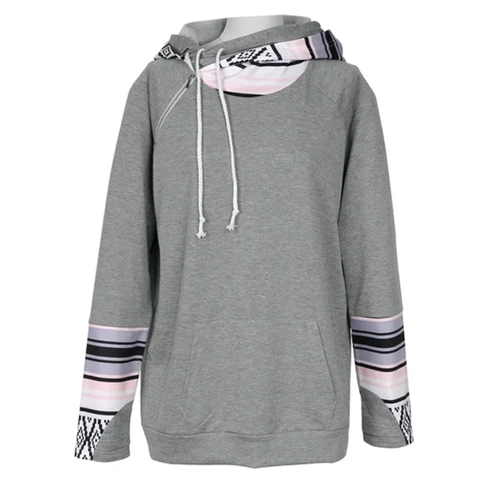 Женская толстовка с капюшоном длинным рукавом и карманами | одежда
