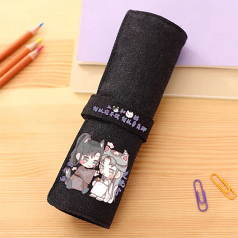 

The Husky And His White Cat Shizun Chu Wanning Mo Ran Cosplay School Pencil Cases Anime Canvas Pencil Box Cosmetic Storage Bag