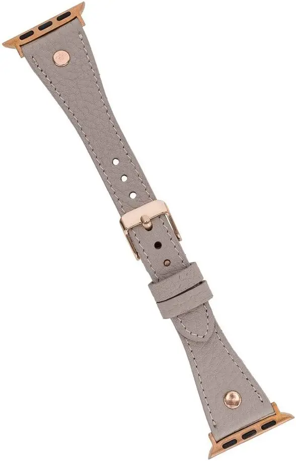Bouletta Apple Watch Deri Kordon 38-40mm Slim RoseGold Trok ERC3 Bej | Наручные часы