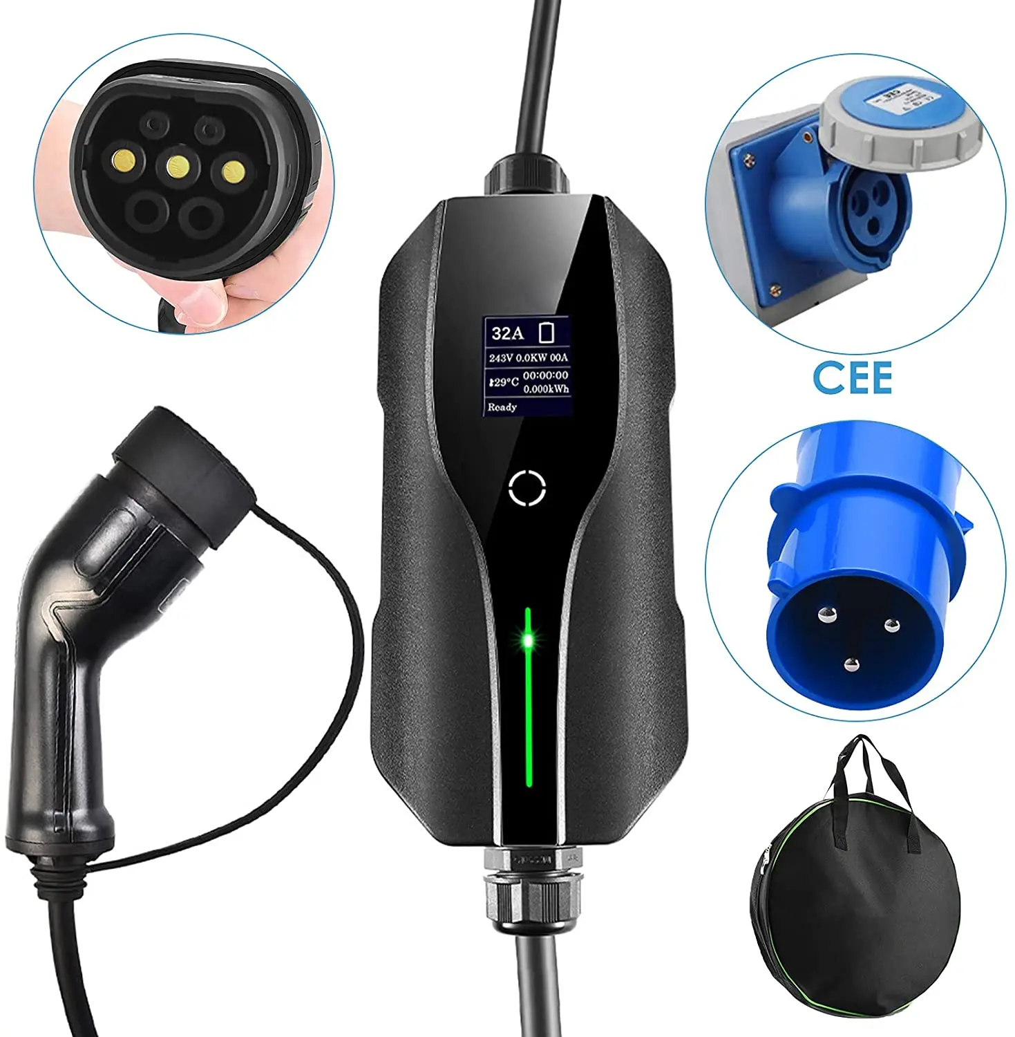 EV Charger Type 2 With Digital	