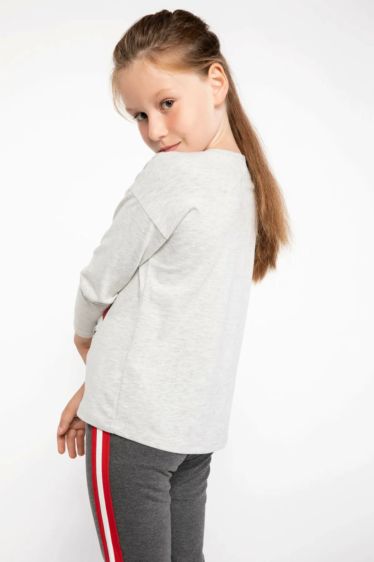 Дефакто футболка с длинными рукавами для девочек детские повседневные топы