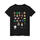 Женская футболка хлопок Мобы Minecraft