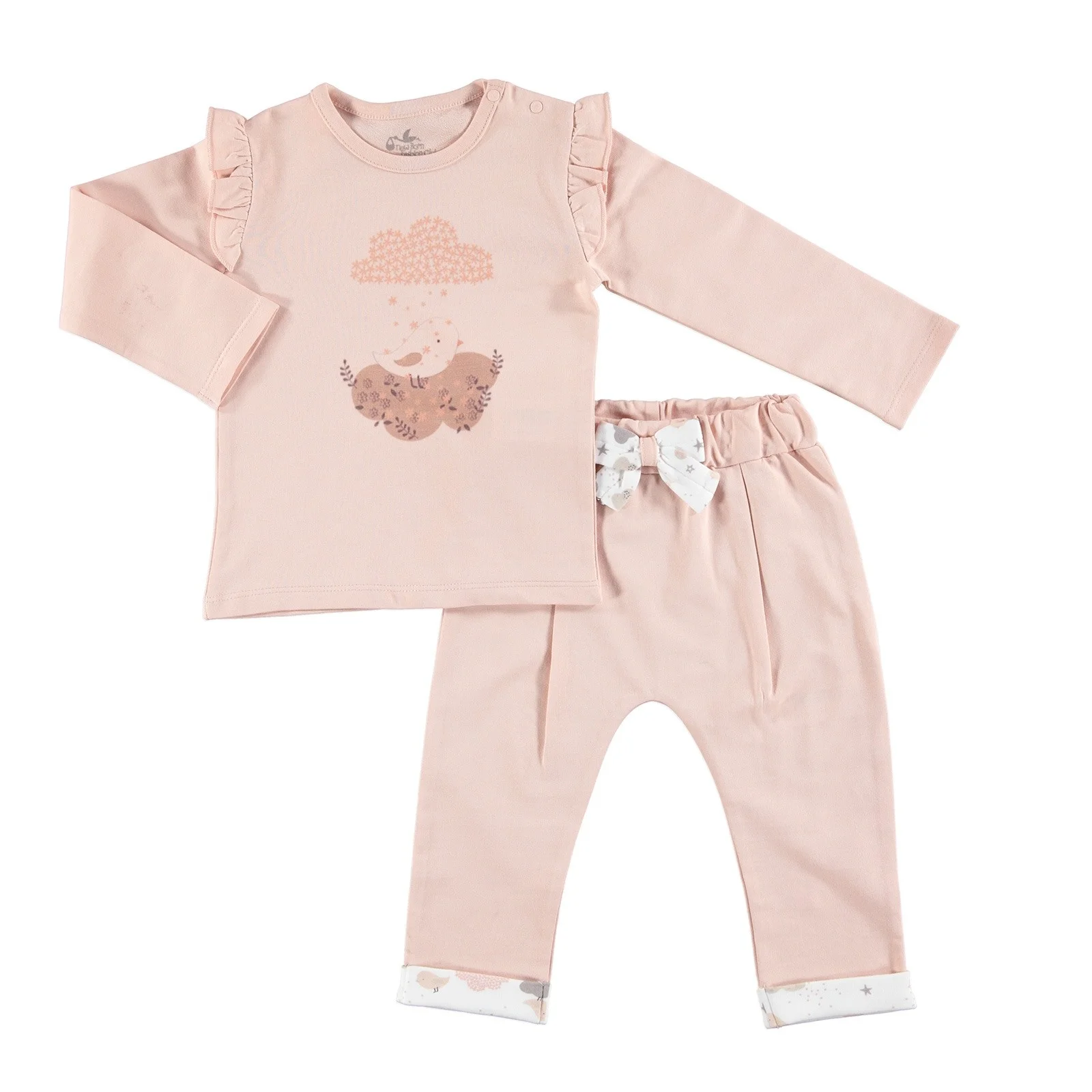 Ebebek/Модная Клубная зимняя гофрированная кофта для новорожденных| |