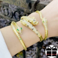 luxury zircon cuff snake bracelets for women men geometric heart designer rivets c shape adjustable bracelet party jewelry gift