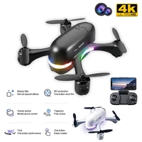 mini drone 4k hd dual camera air pressure altitude wifi real time transmission black and white keep rc helicopter