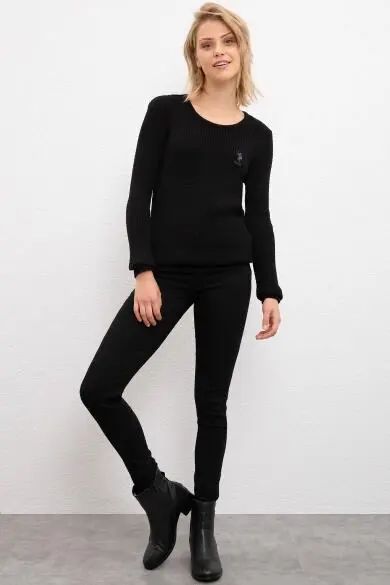 U.S. POLO ASSN. Black Skinny Denim Pants |