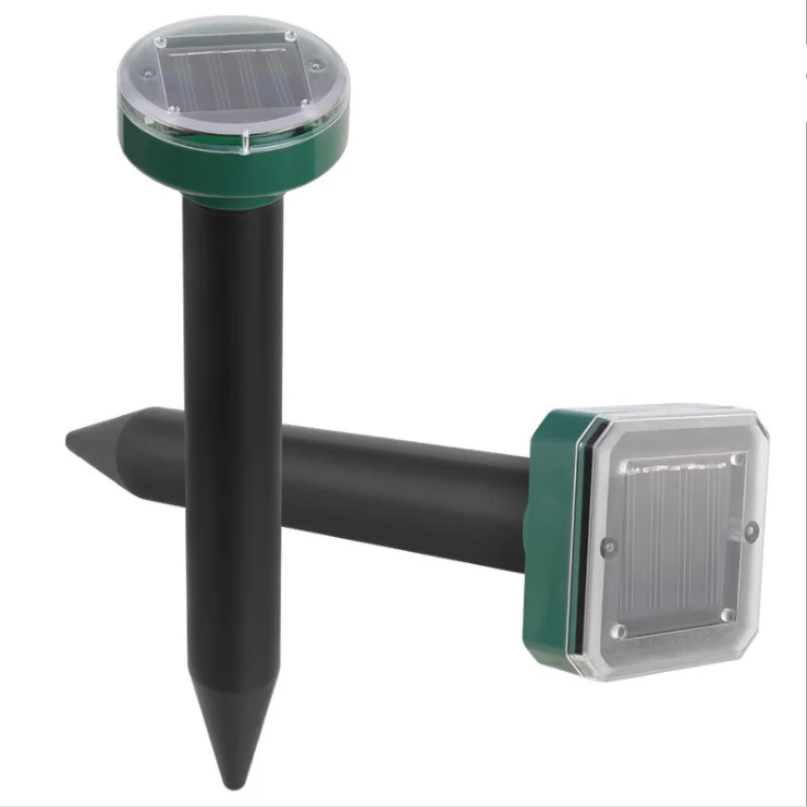 

2pcs NEW Arrival Outdoor porfessional Solar Ultrasonic Snake Mouse Repellers Pest Rodent Repeller Reject tools