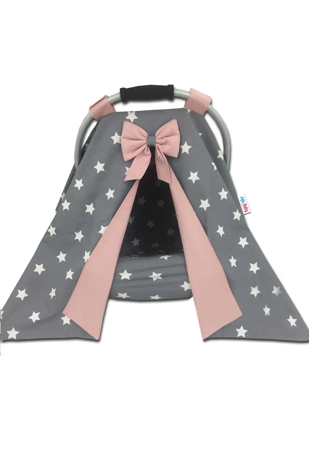 Jaju детский серый v порошковый комбинированный чехол для коляски внутренняя