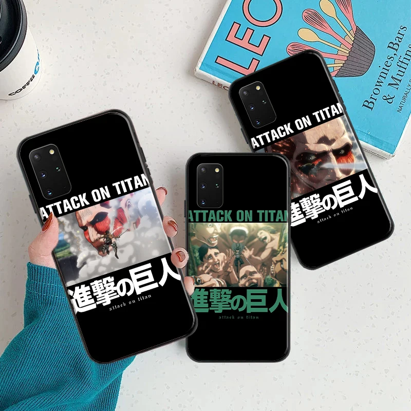 

Japan Cartoon Anime Attack on Titan Phone Case For Samsung Galaxy S8 S8 Plus S9 S10 S20 S20 FE Lite Ultra Funda Back Cover