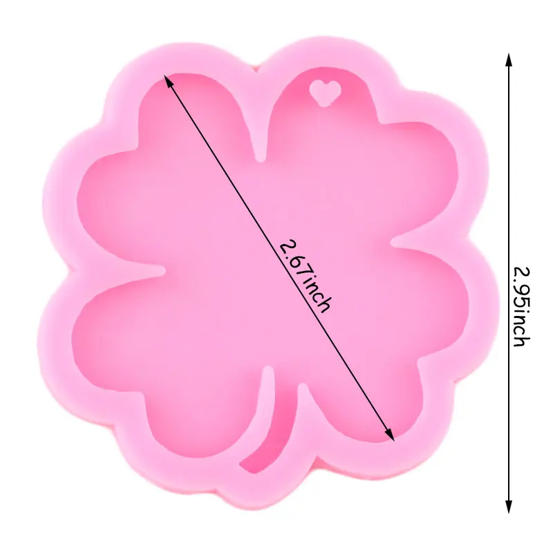Рождественская форма для брелоков с блестящими листьями силиконовая брелока
