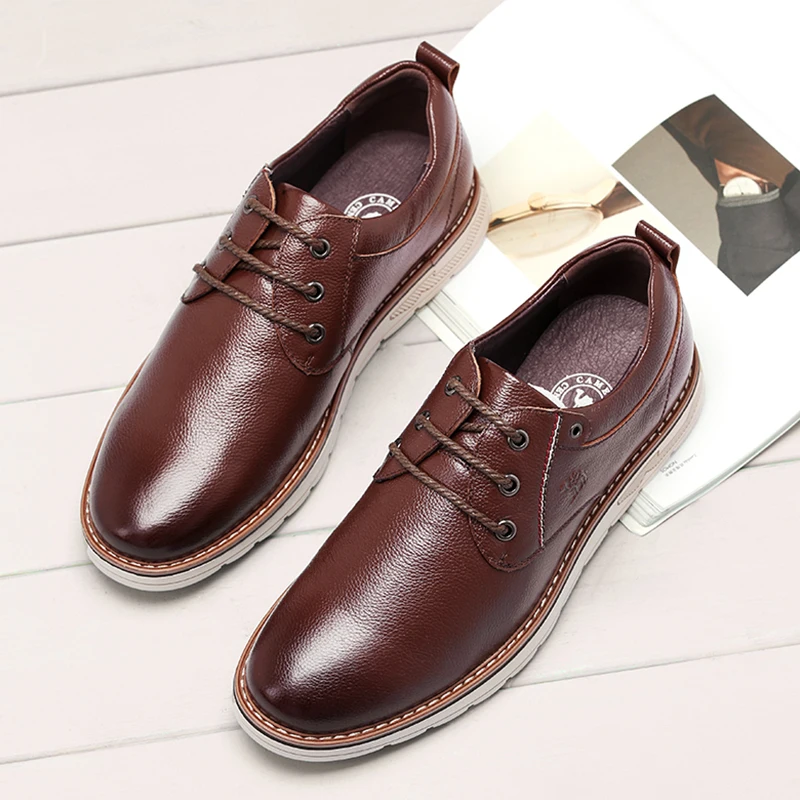 Туфли CAMAEL мужские из натуральной кожи модная повседневная обувь для улицы