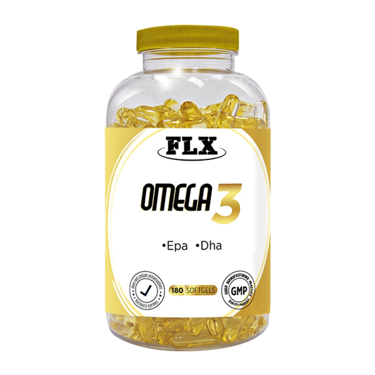 Мягкий гель для рыбьего масла Flx Omega 3 180 |