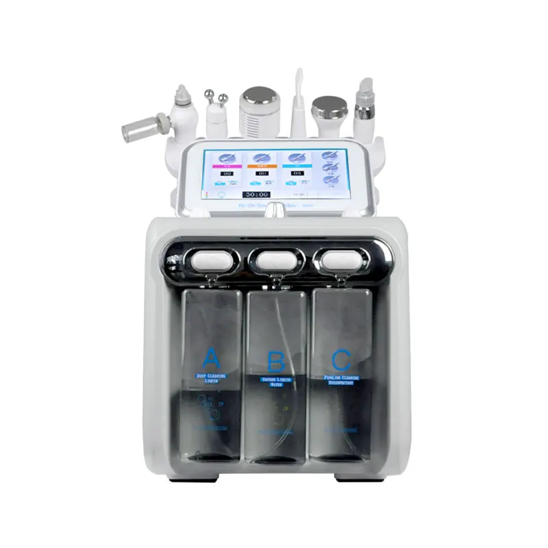 АКЦИЯ 20% скидка 6 в 1 гидродермабразия hidrafacial для лица и тела радио частота H2O2 Аква машина для красоты лица