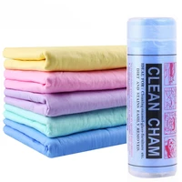 1pc 4332cm pva chamois car wash towel cleaner car accessories car care home cleaning hair drying cloth random colors