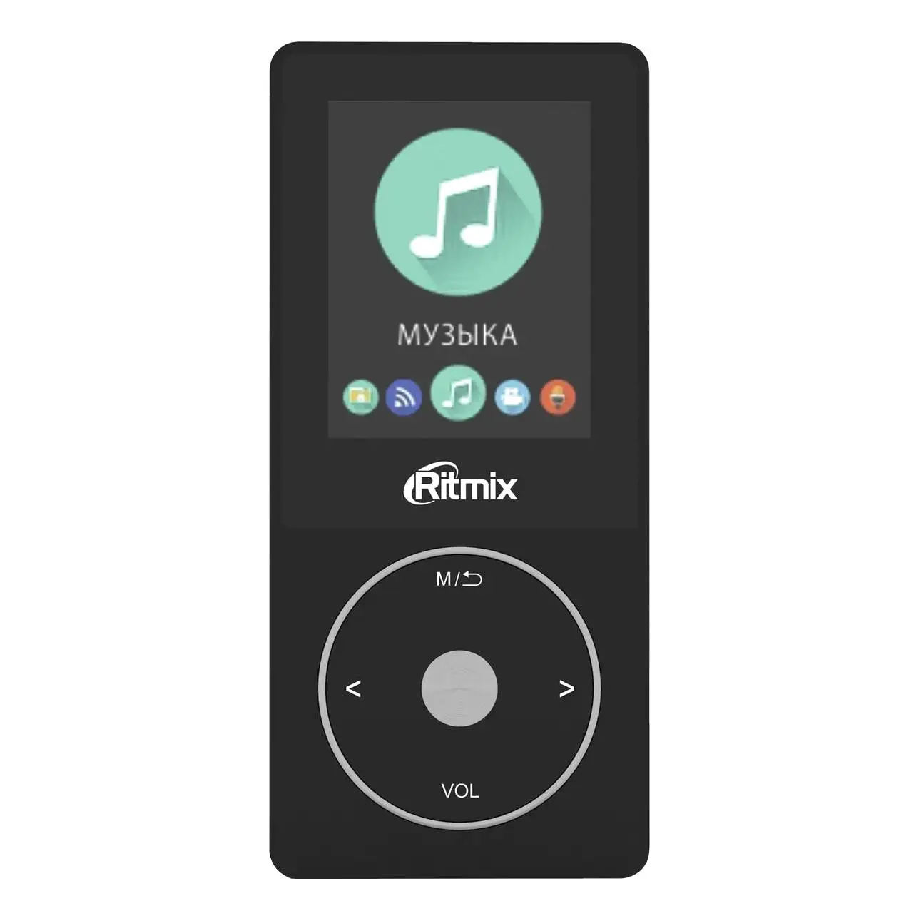 MP3 плеер RITMIX RF 4650 4Gb Black (ЖК дисплей 1 8 дюйма MicroSD до 128 Гб 3 5 мм таймер видео