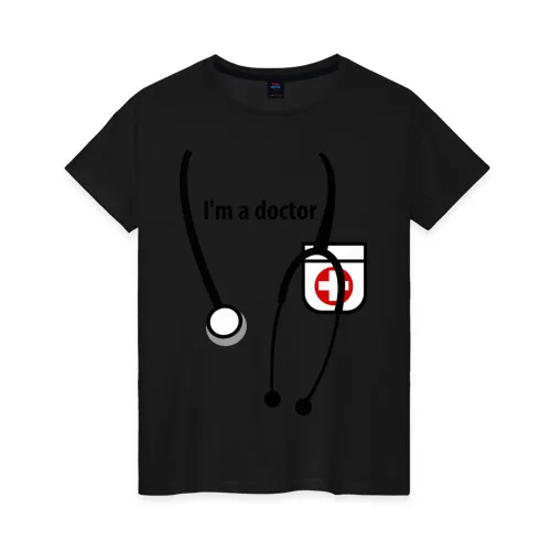 Женская футболка хлопок I m doctor|Футболки| |