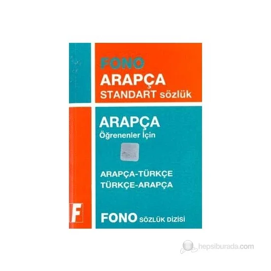 Fono Arabic Standard Dictionary Arabic-Turkish Turkish-Arabic-Collective For Arabic Learners