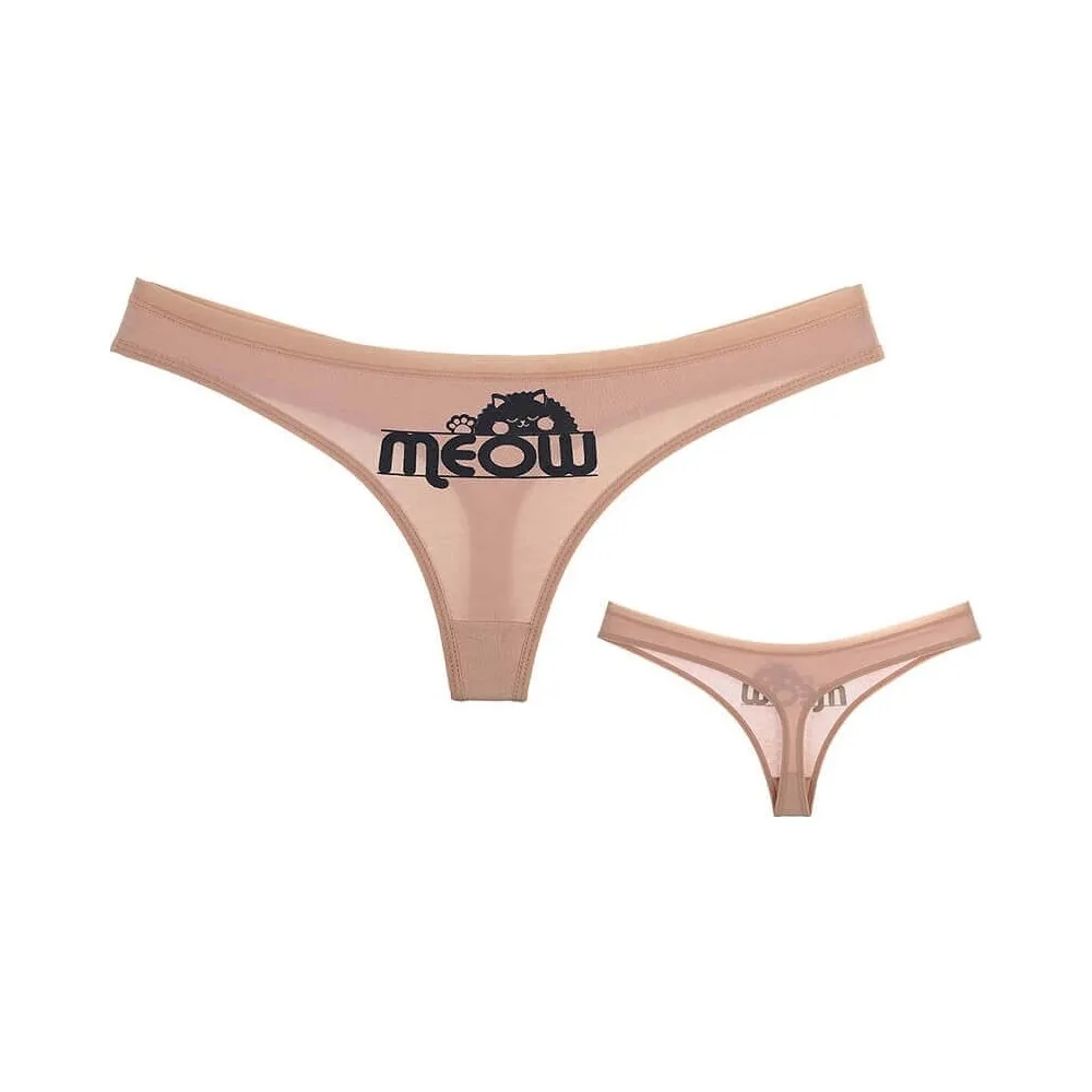 

women pattern thong sexy thong cat thong meow thong women underwear colored thong 5 pcs made in Turkey
