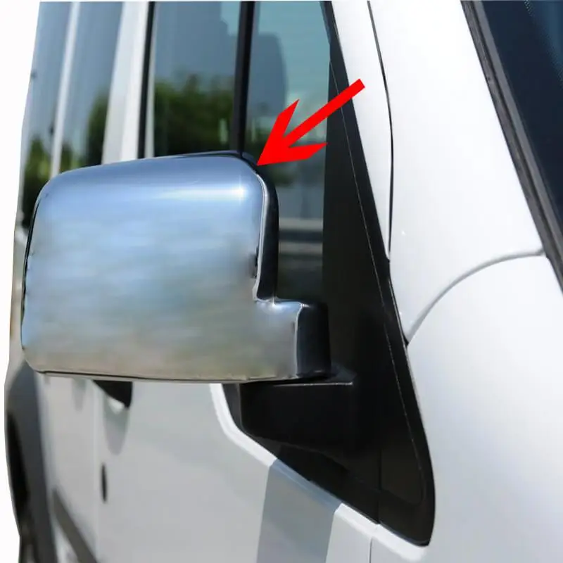 

Chrome Rearview Mirror Cover Cap Car Mirror Cover Car Styling for Ford Connect 2 Pcs. 2009 2010 2011 2012 2013 2014