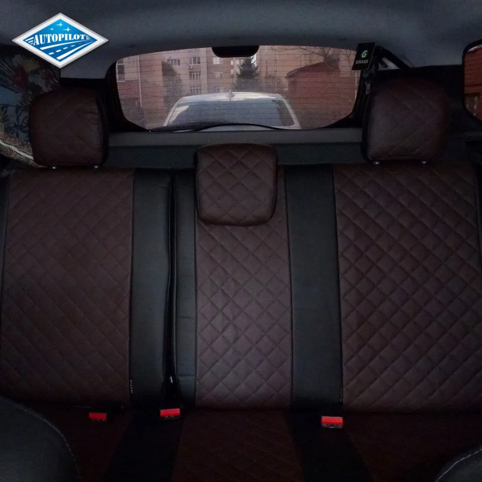 Для Renault Duster 2011-2014 Комплект модельных авточехлов из экокожи Аригон РОМБ