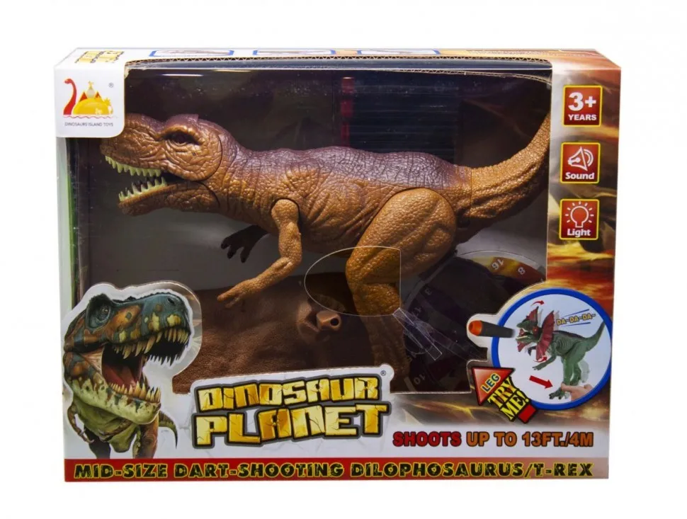 Интерактивный динозавр Тираннозавр T-REX (свет звук стреляет пульками) - RS6185 (RS6185) |