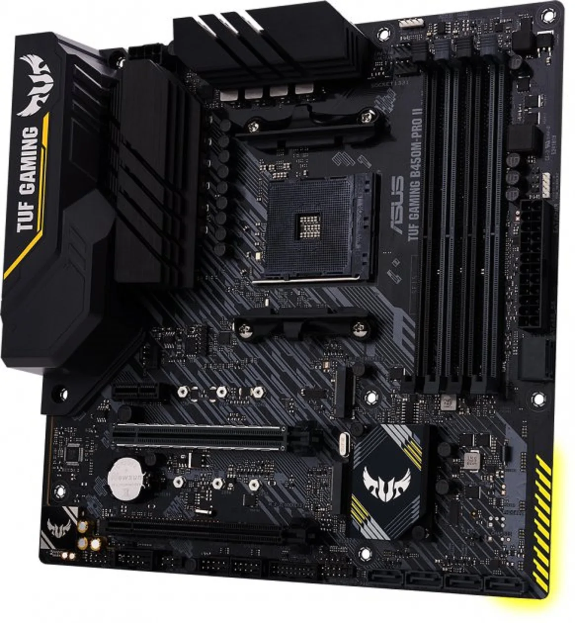 Материнская версия Asus TUF Gaming B450M-Pro II (sAM4 AMD B450 PCI-Ex16) | Компьютеры и офис