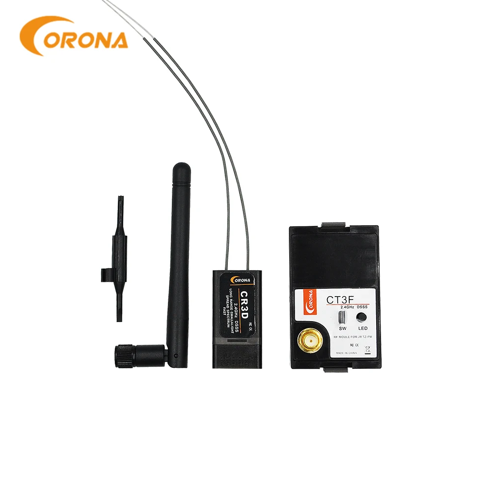 Corona CT3F 2.4GHz DSSS 3 Channel RF Module & CR3D Receiver for Futaba 3PM 3PK Hitec Transmitter