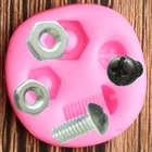 Промышленные 3D силиконовые формы для украшения шоколада в стиле стимпанк, винтовая гайка, инструменты для формы для пирожных сделай сам, полимерная глина, конфеты