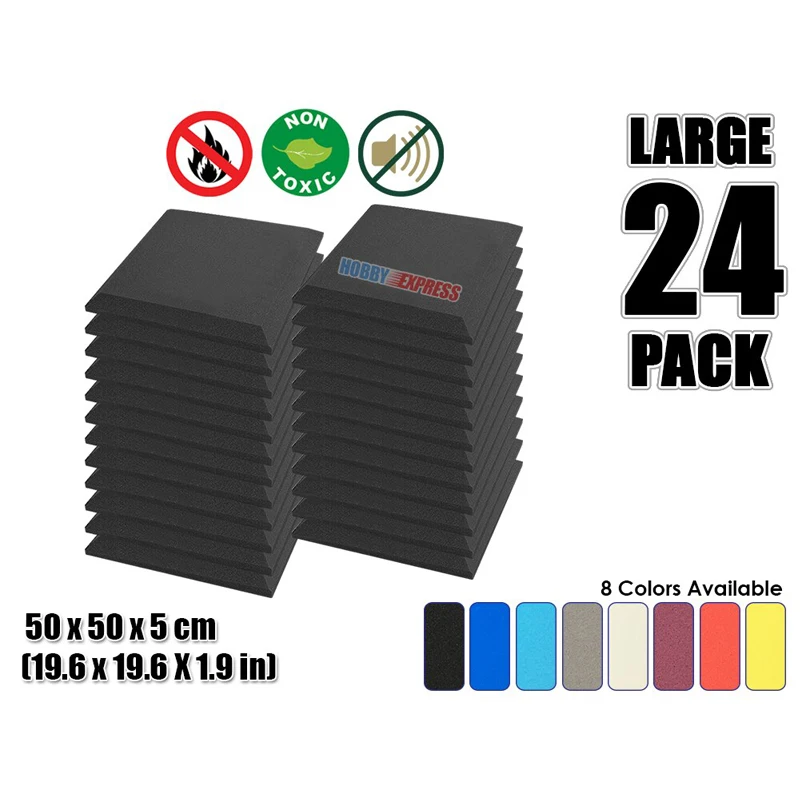 Плоская коническая акустическая панель Arrowzoom 24 шт. Звукопоглощающая студийная