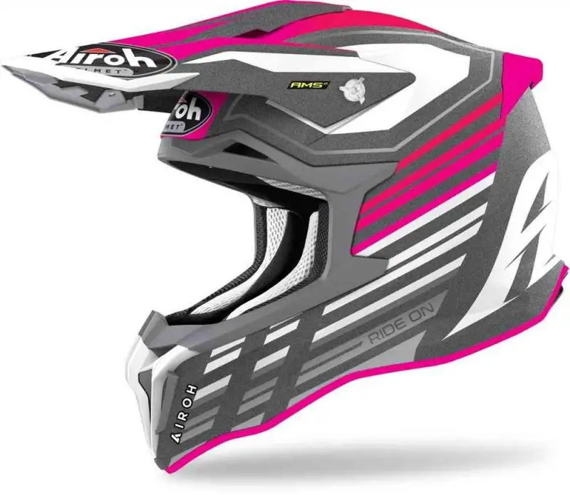 Шлем кроссовый Airoh Strycker Shaded Pink Matt S |