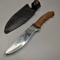 Нож охотничий "ОРЕЛ", с ножнами из натуральной кожи. Кизляр.#1