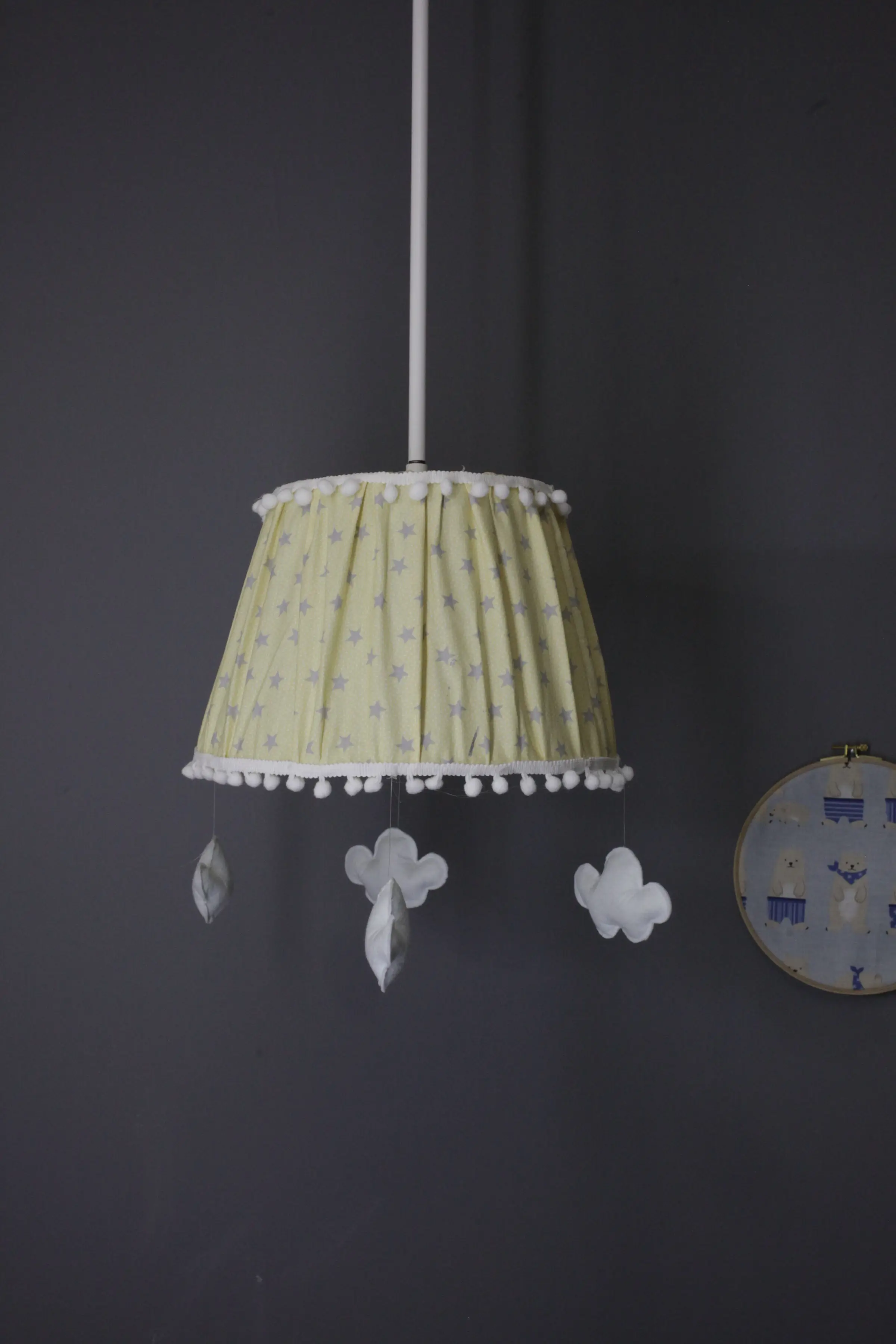 

star pattern children room baby room chandelier light stylish design baby kids room lighting 2020 design full felt ornament