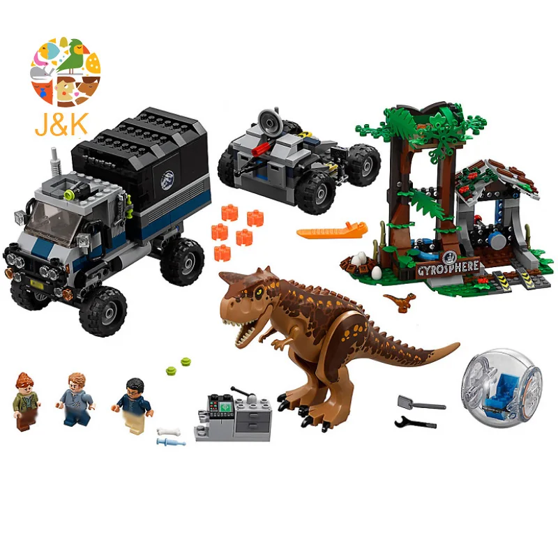 2018 Новинка 75929 648 шт мир Юрского периода carnoaurus Gyrosphere Escape модель строительный блок